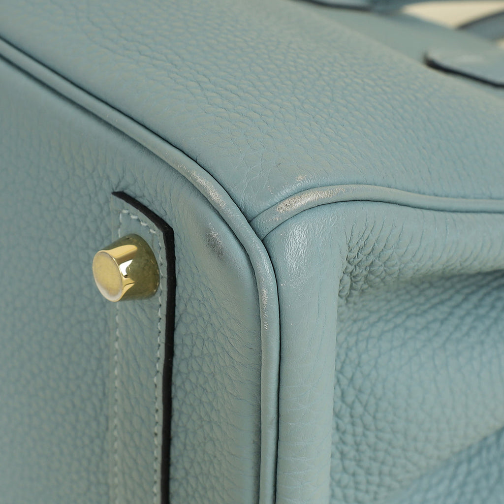 Hermes Bleu Ciel Birkin 25 Bag