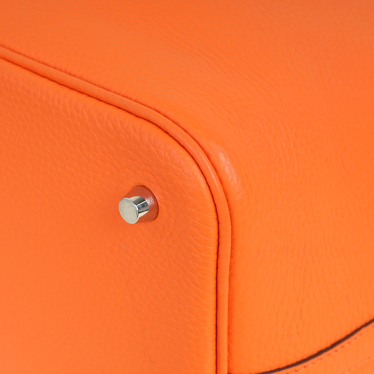 Hermes Orange Minuim Picotin Lock 22 Bag