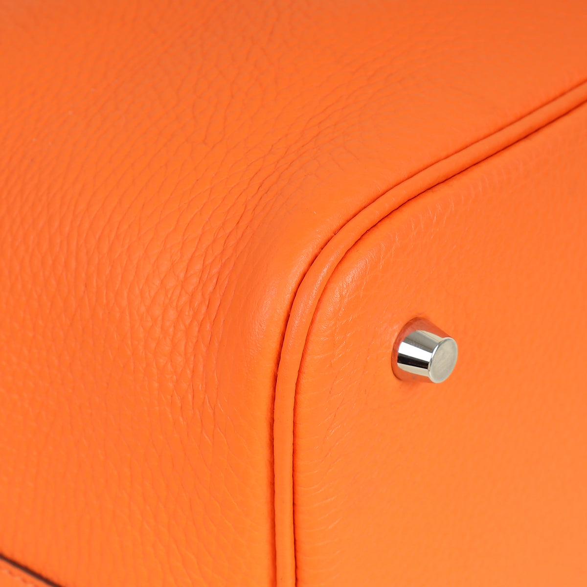 Hermes Orange Minuim Picotin Lock 22 Bag