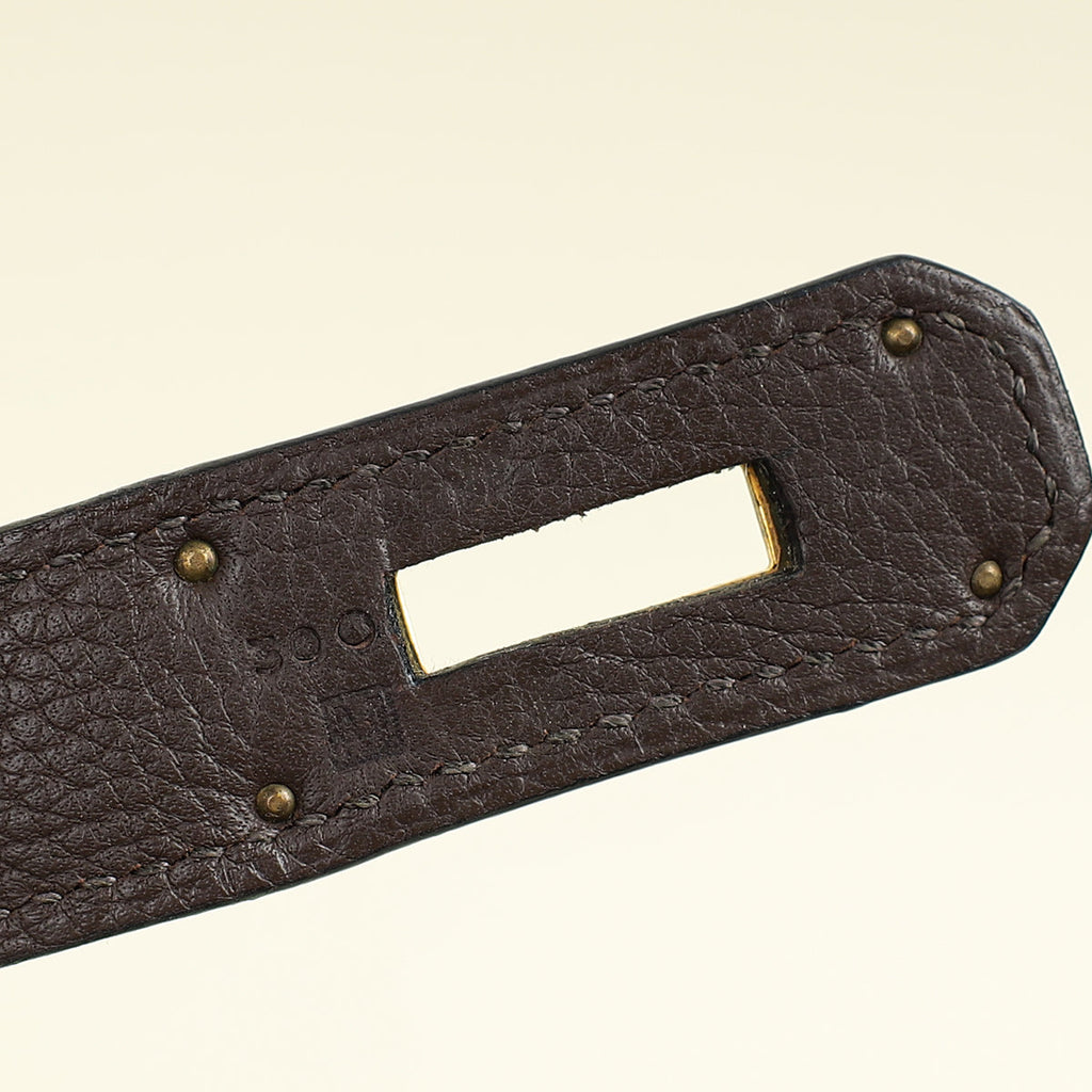 Hermes Chocolate Kelly 40 Retourne Bag