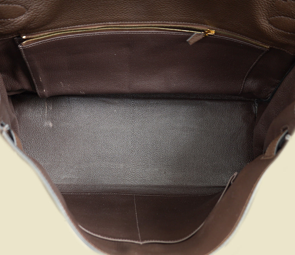 Hermes Chocolate Kelly 40 Retourne Bag