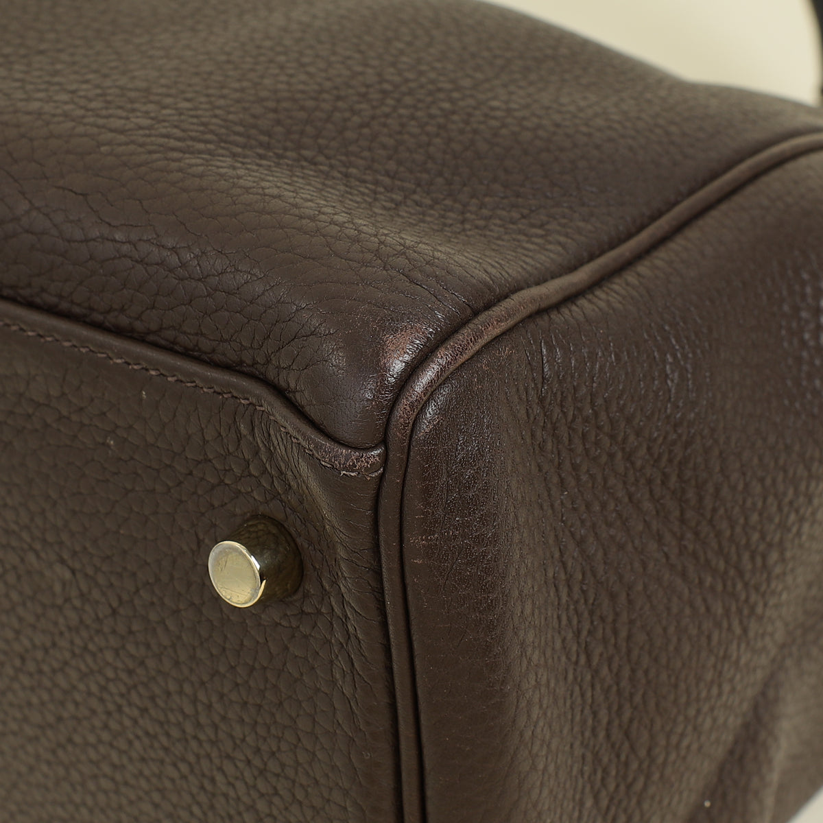 Hermes Chocolate Kelly 40 Retourne Bag