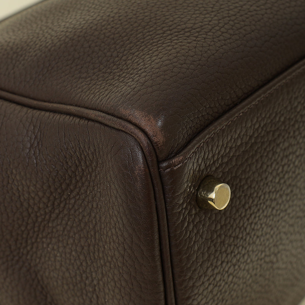 Hermes Chocolate Kelly 40 Retourne Bag