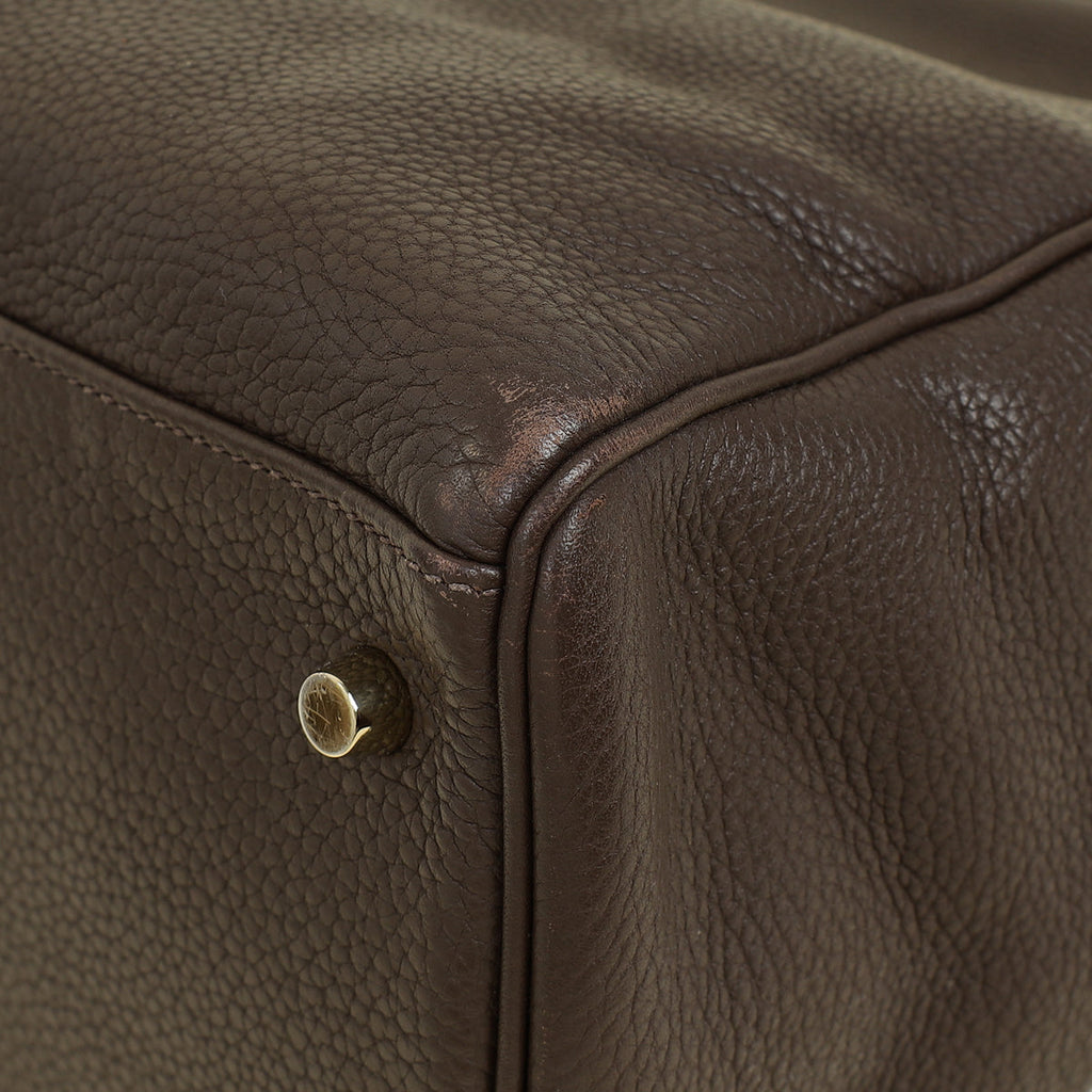 Hermes Chocolate Kelly 40 Retourne Bag