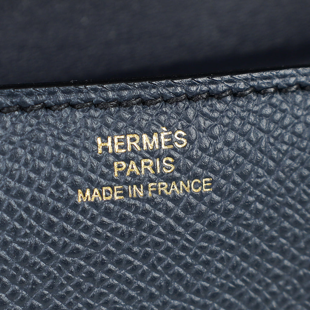 Hermes Bleu Indigo Constance Elan Bag