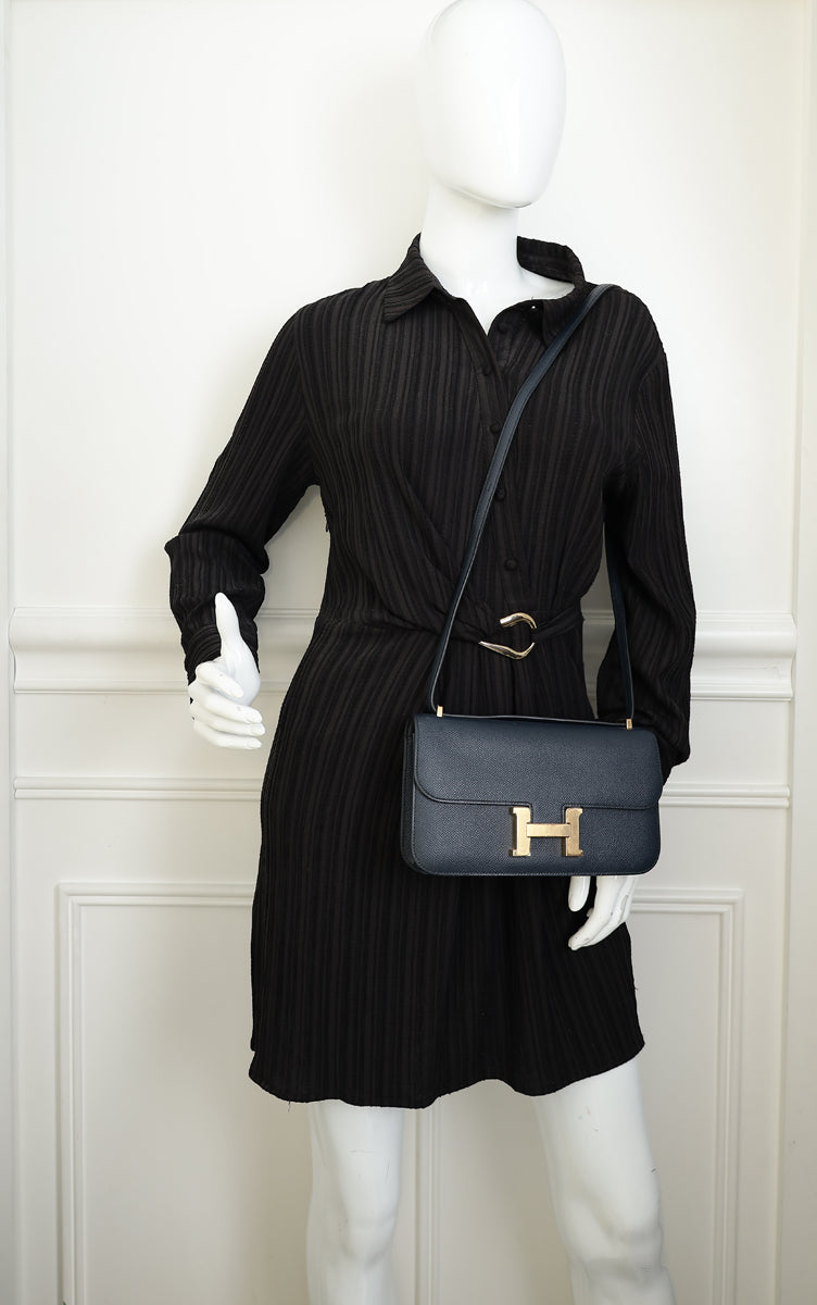 Hermes Bleu Indigo Constance Elan Bag