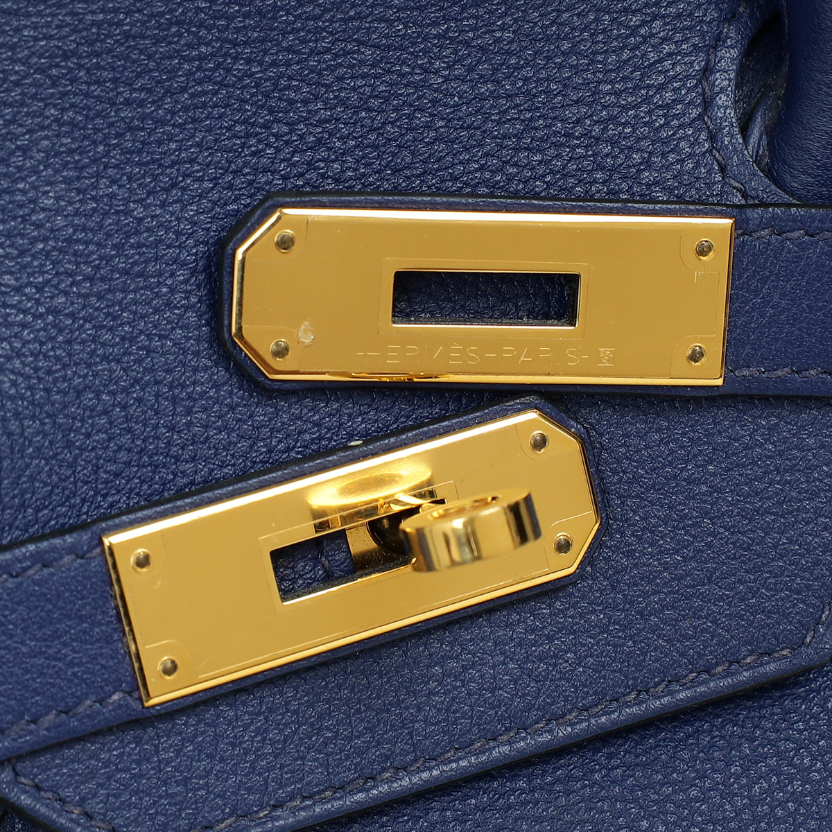 Hermes Bleu Saphire Birkin 30 Evercolor Bag