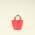 Hermes Rose Texas Picotin Lock 18 Clemence Bag