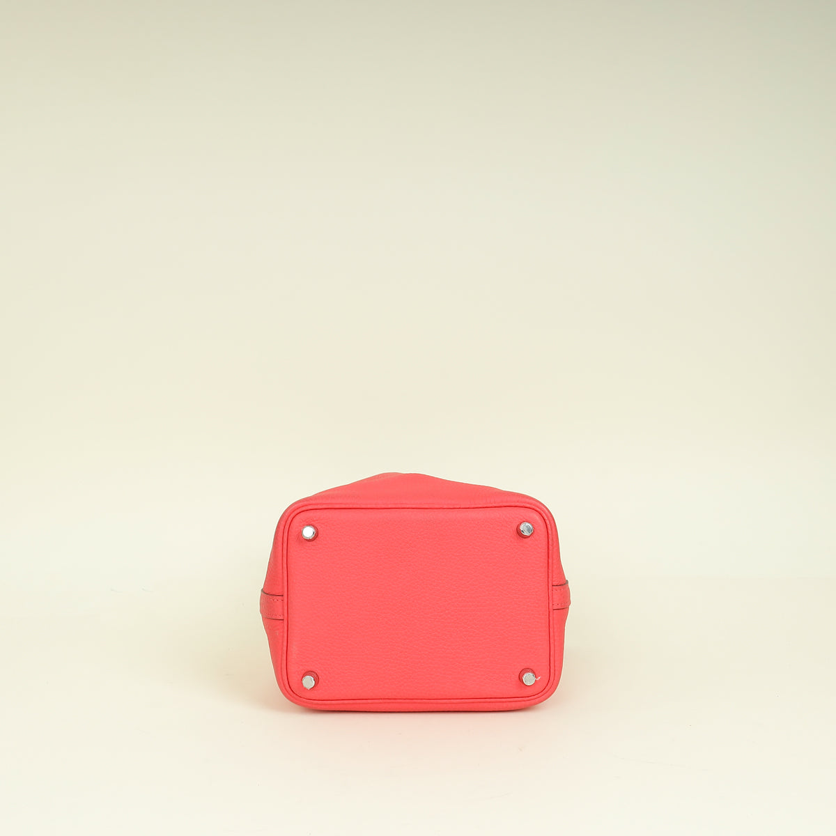 Hermes Rose Texas Picotin Lock 18 Clemence Bag