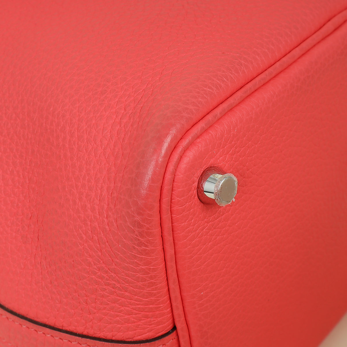 Hermes Rose Texas Picotin Lock 18 Clemence Bag