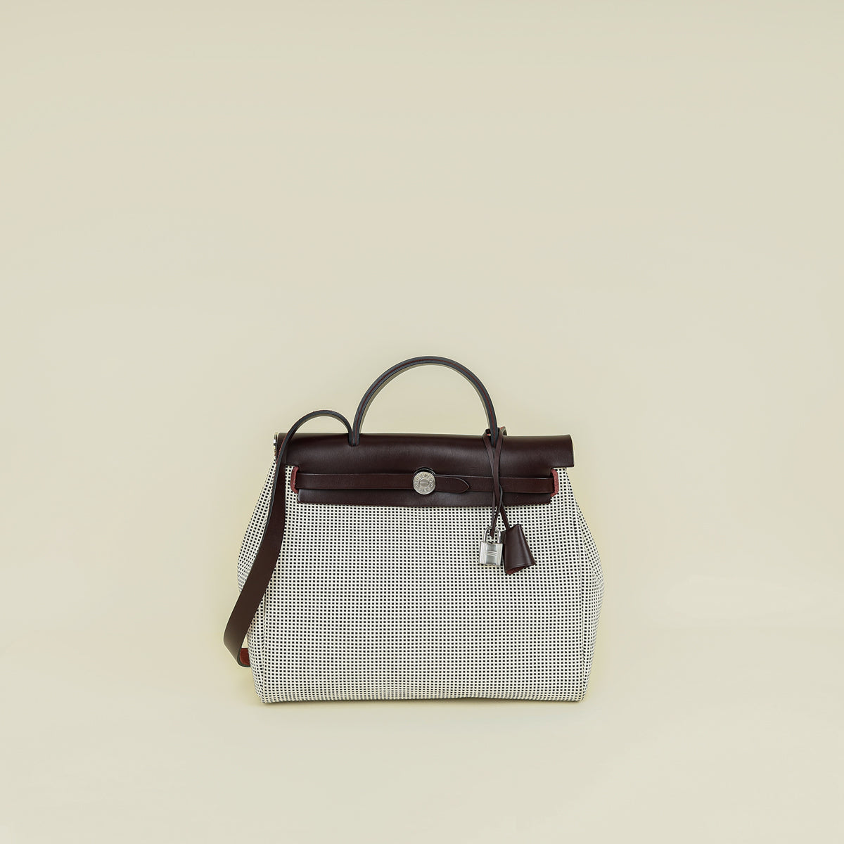 Hermes Tricolor Criss Viking Quadrille Herbag Zip 31 PM Bag