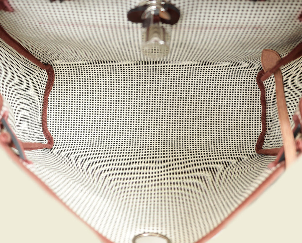 Hermes Tricolor Criss Viking Quadrille Herbag Zip 31 PM Bag