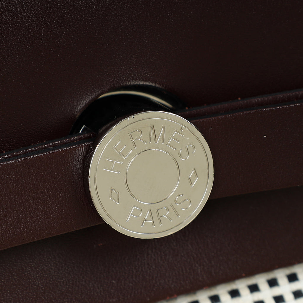 Hermes Tricolor Criss Viking Quadrille Herbag Zip 31 PM Bag