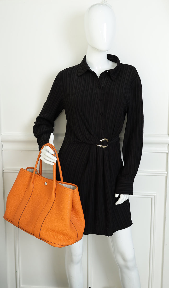 Hermes Orange Garden Party 36 Bag