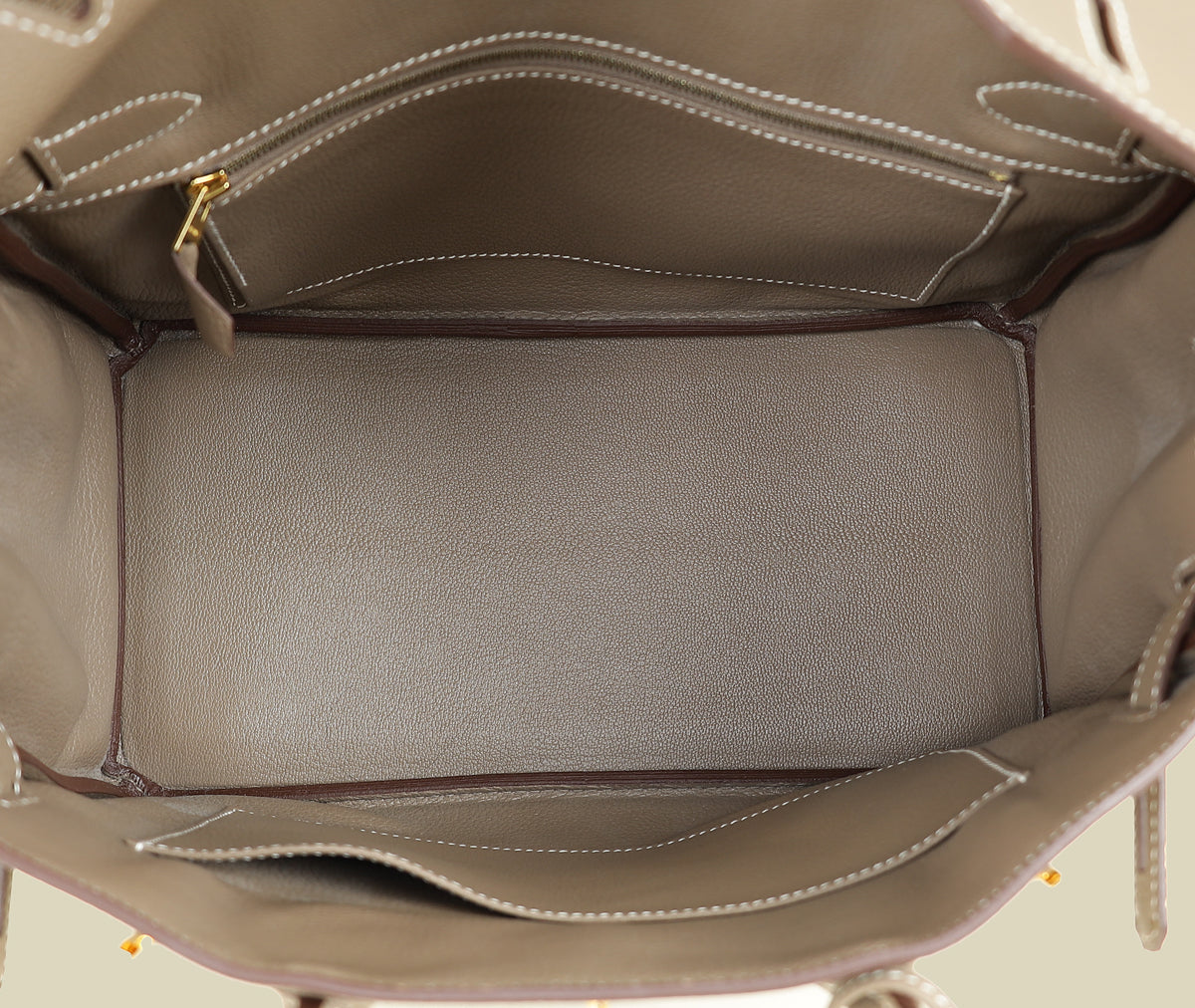 Hermes Etoupe Birkin 30 Bag