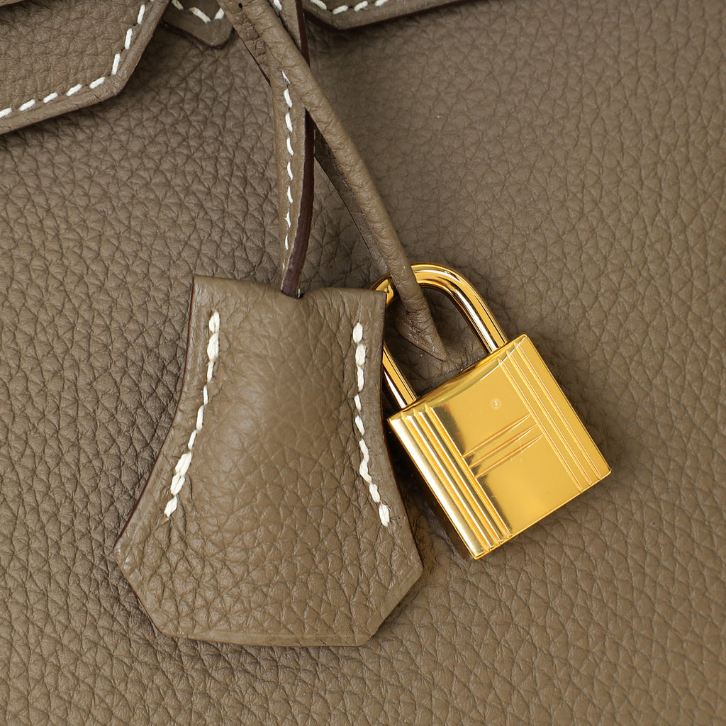 Hermes Etoupe Birkin 30 Bag