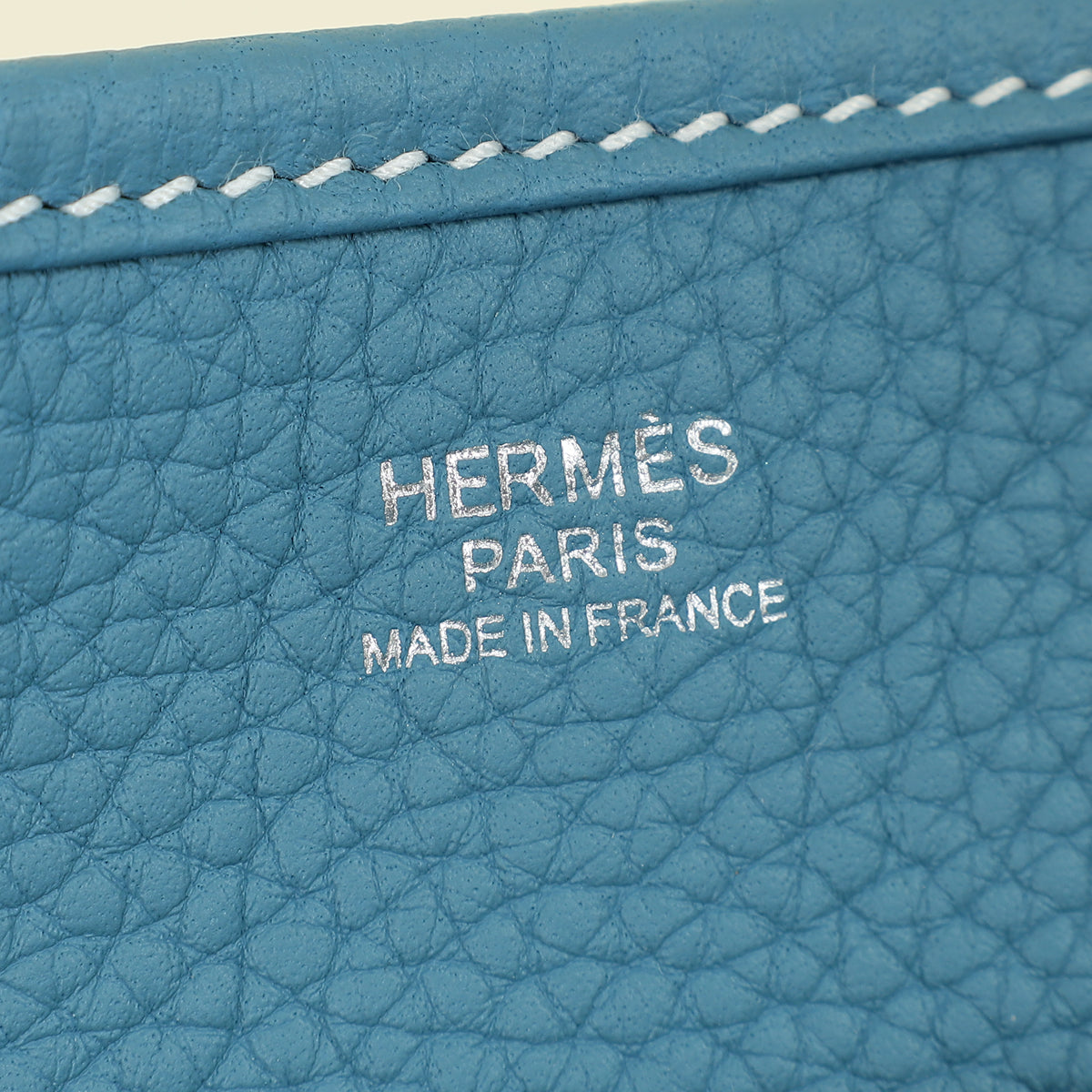 Hermes New Blue Jean Evelyne III GM Bag