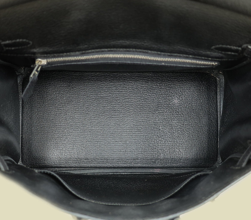 Hermes Noir Birkin 25 Bag