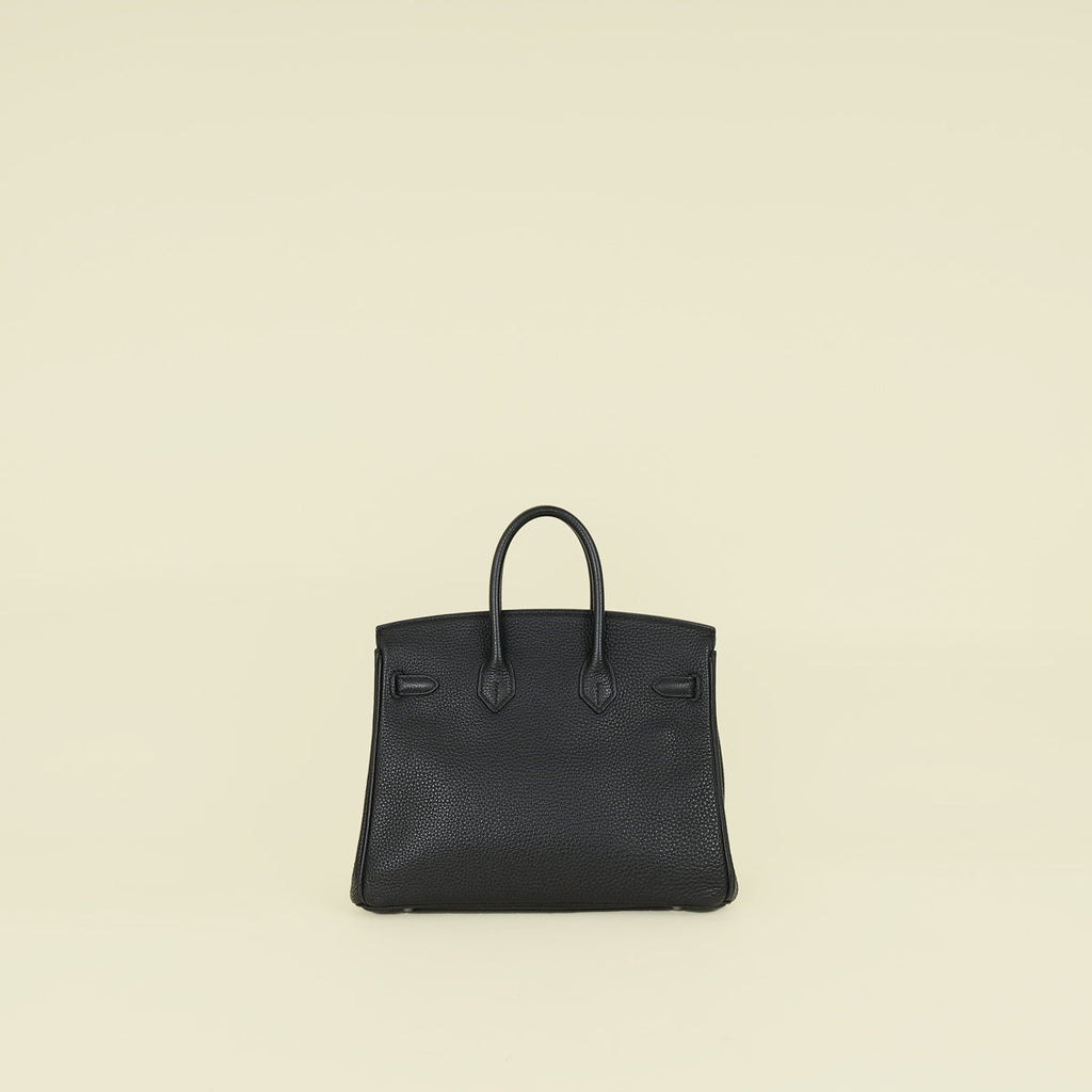 Hermes Noir Birkin 25 Bag