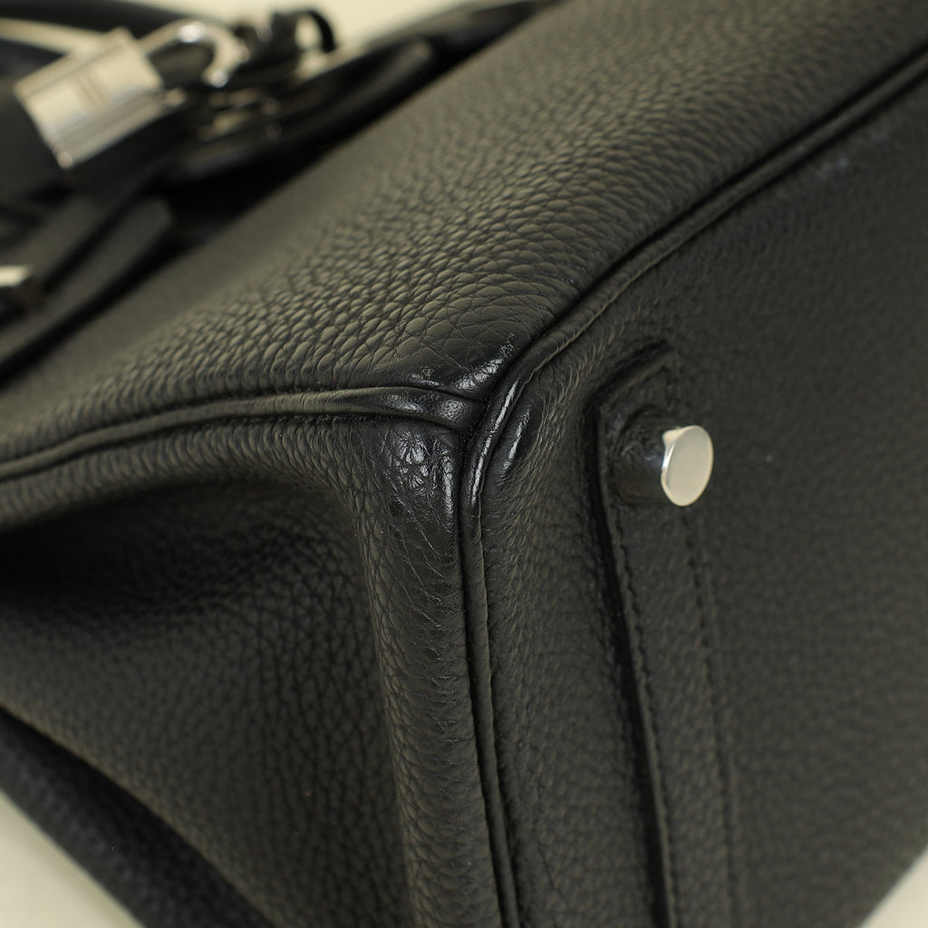 Hermes Noir Birkin 25 Bag