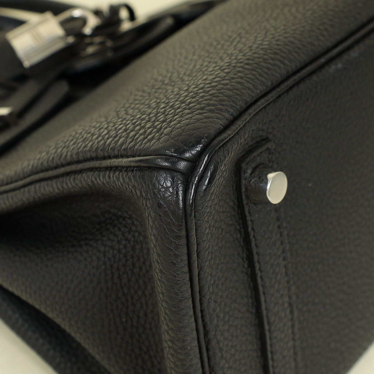 Hermes Noir Birkin 25 Bag