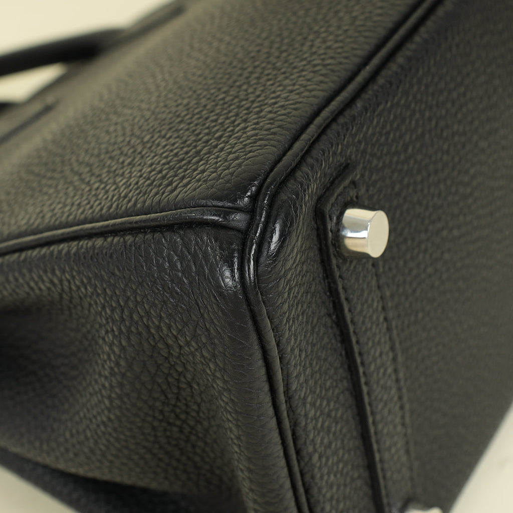 Hermes Noir Birkin 25 Bag