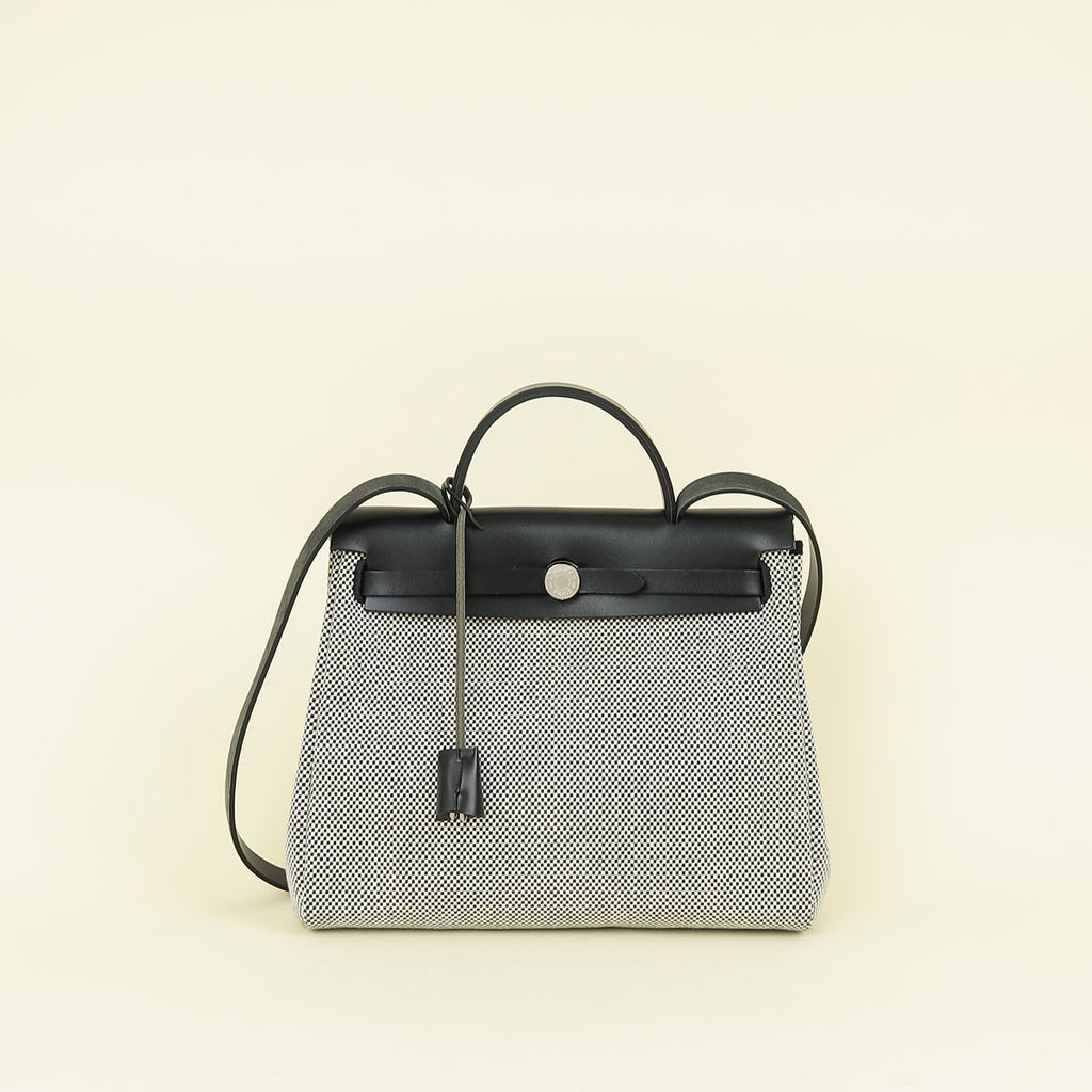 Hermes Bicolor Herbag 31 Criss Viking Quadrille Retourne Bag