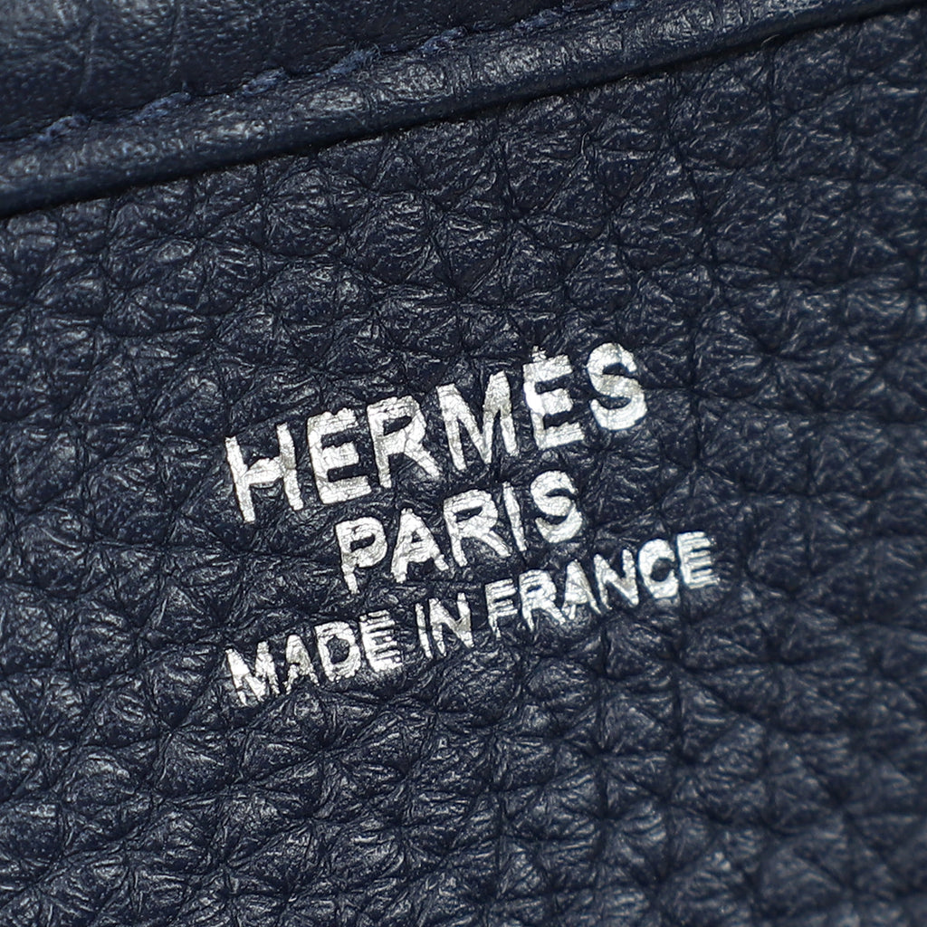 Hermes Bleu Nuit Evelyne III 29 PM Bag
