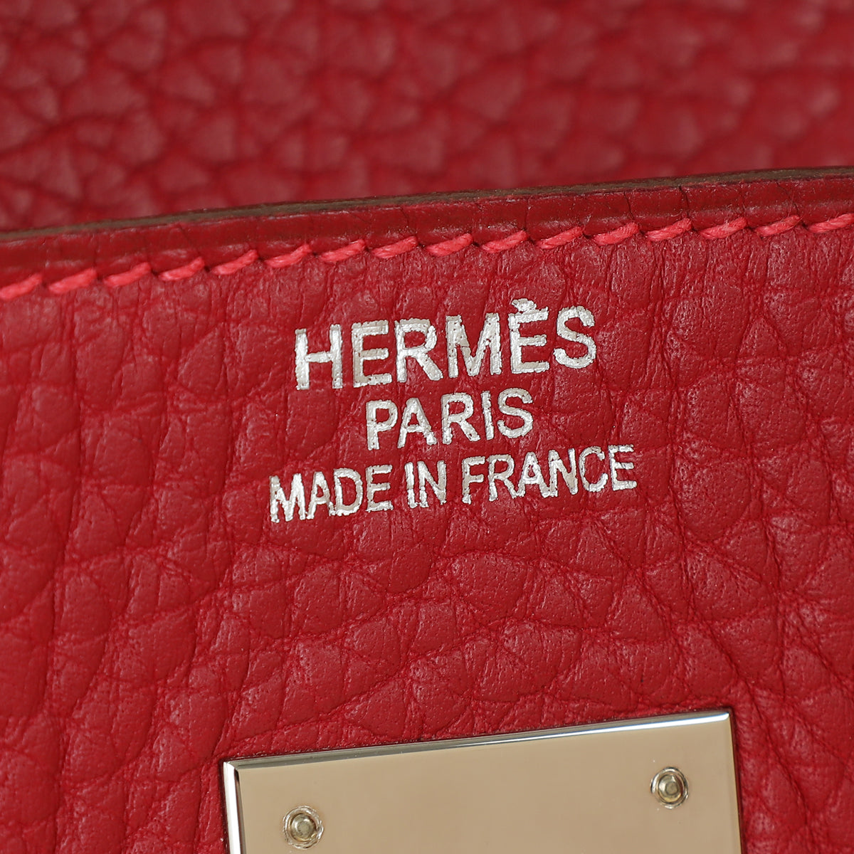 Hermes Rouge H HAC Birkin 32 Bag