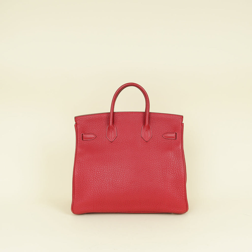 Hermes Rouge H HAC Birkin 32 Bag