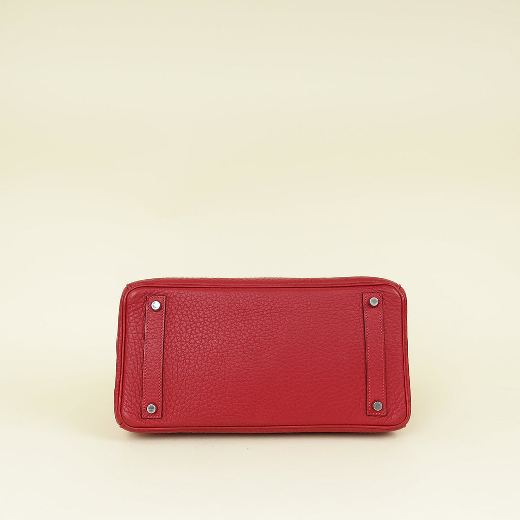 Hermes Rouge H HAC Birkin 32 Bag