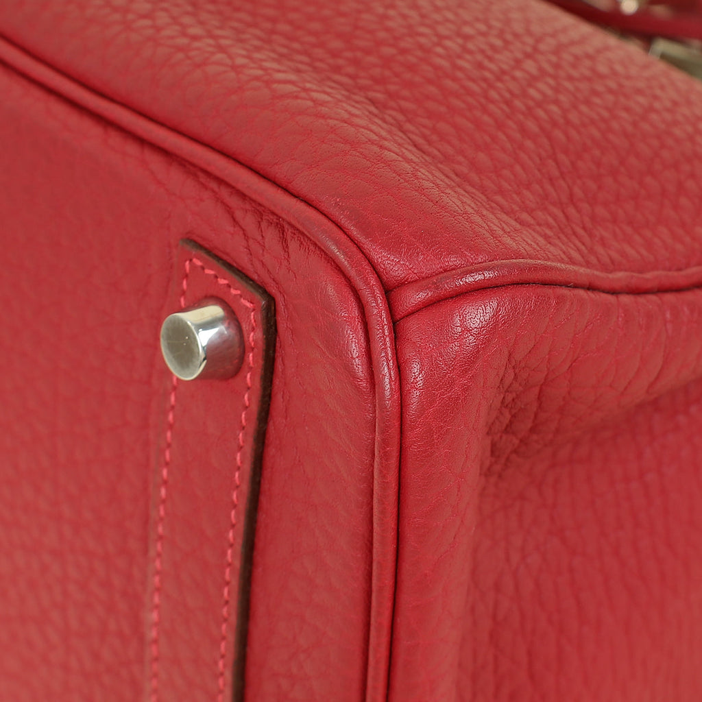 Hermes Rouge H HAC Birkin 32 Bag