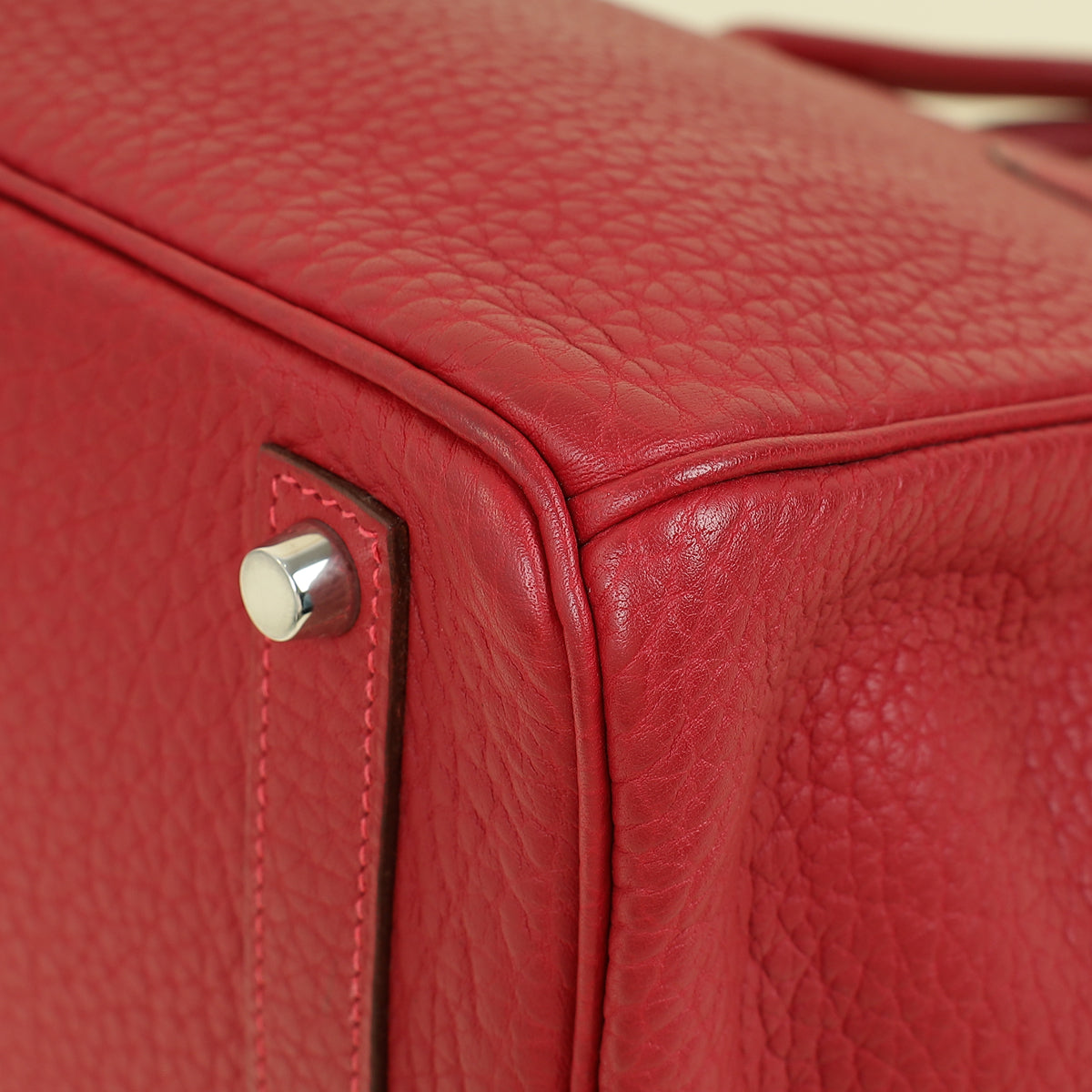 Hermes Rouge H HAC Birkin 32 Bag