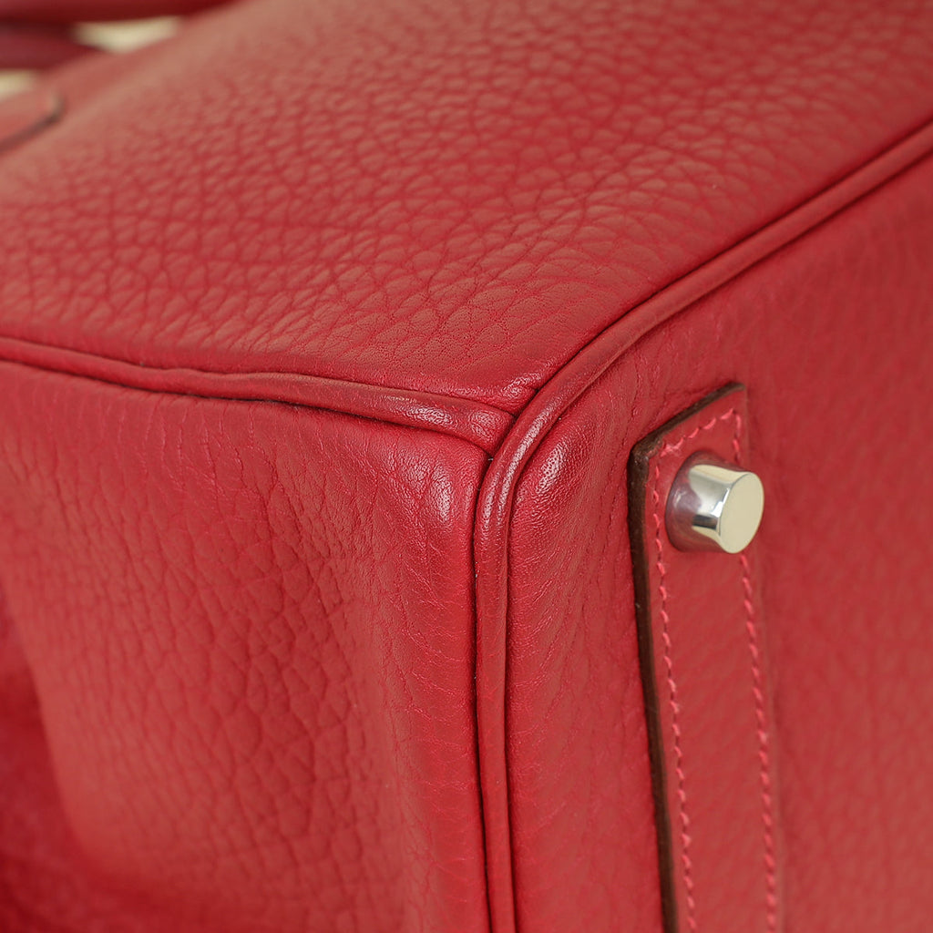 Hermes Rouge H HAC Birkin 32 Bag