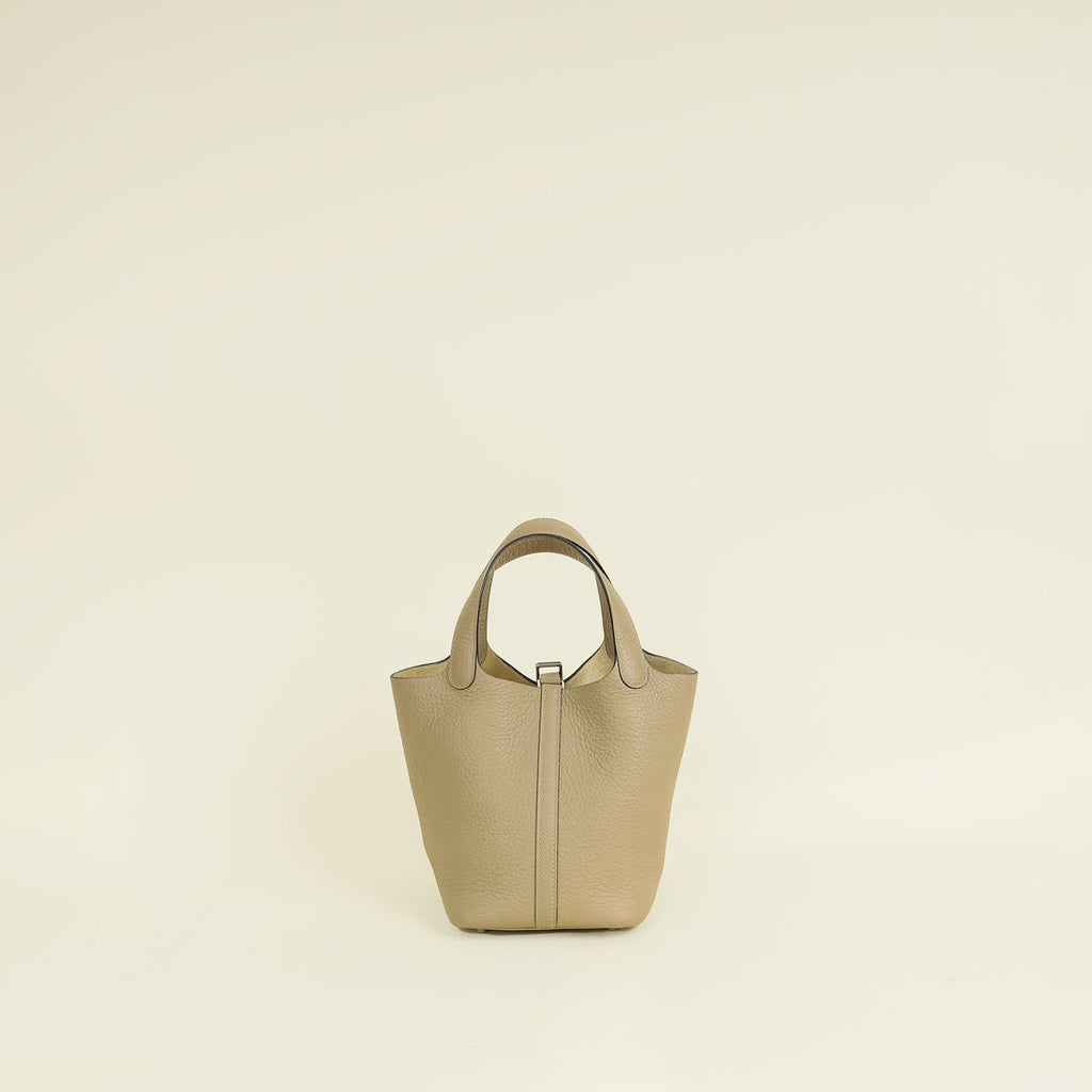 Hermes Beige Marfa Picotin Lock 18 Bag