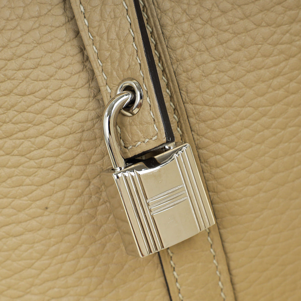 Hermes Beige Marfa Picotin Lock 18 Bag