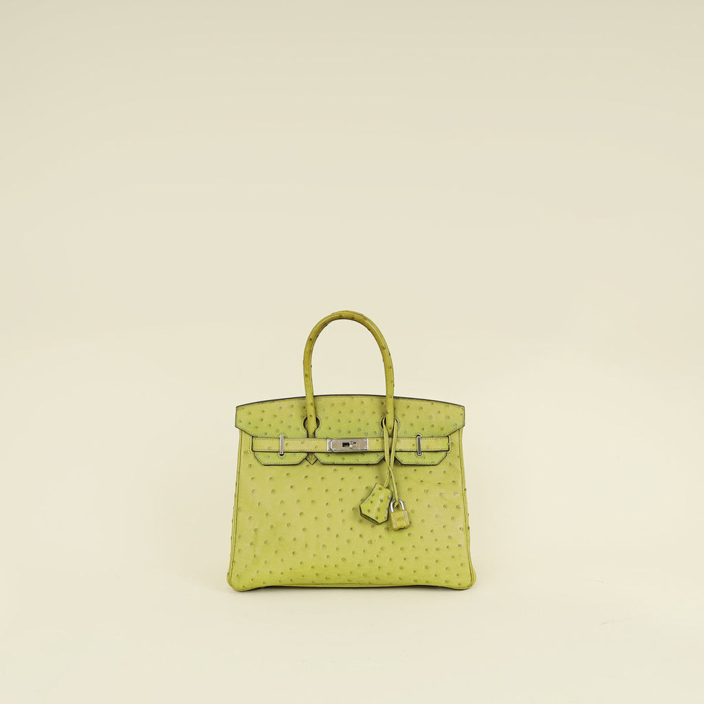Hermes Vert Anise Birkin 30 Bag