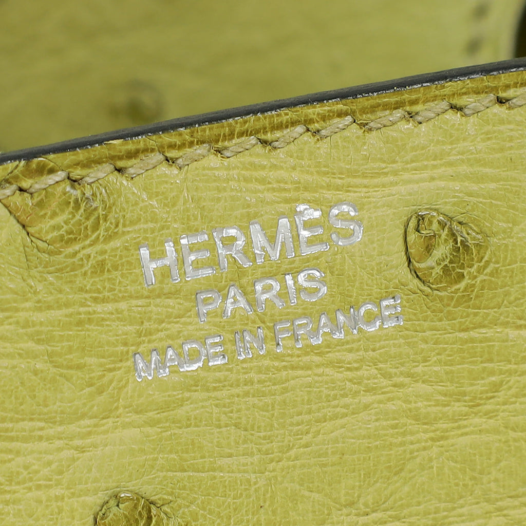 Hermes Vert Anise Birkin 30 Bag