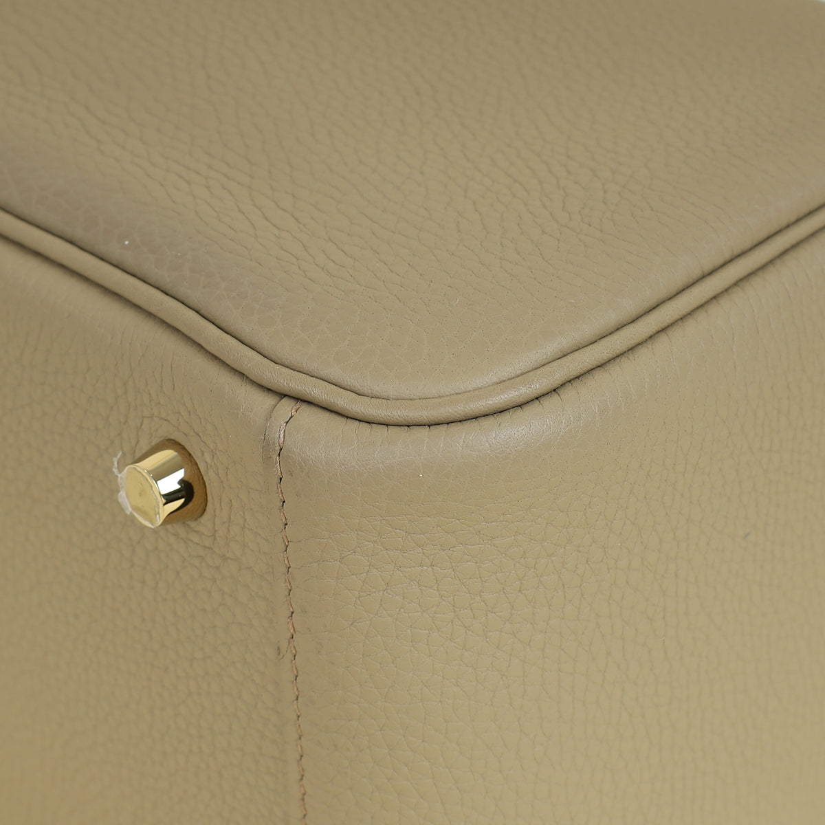 Hermes Beige Marfa Lindy 26 Bag