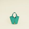 Hermes Vert Jade Picotin Lock 18 Bag