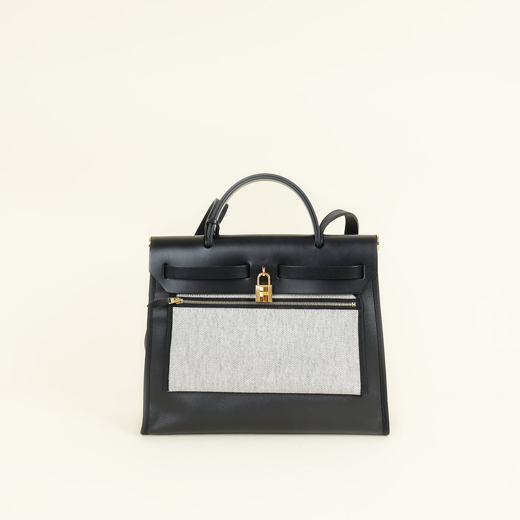 Hermes Bicolor Herbag Zip 31 PM Bag