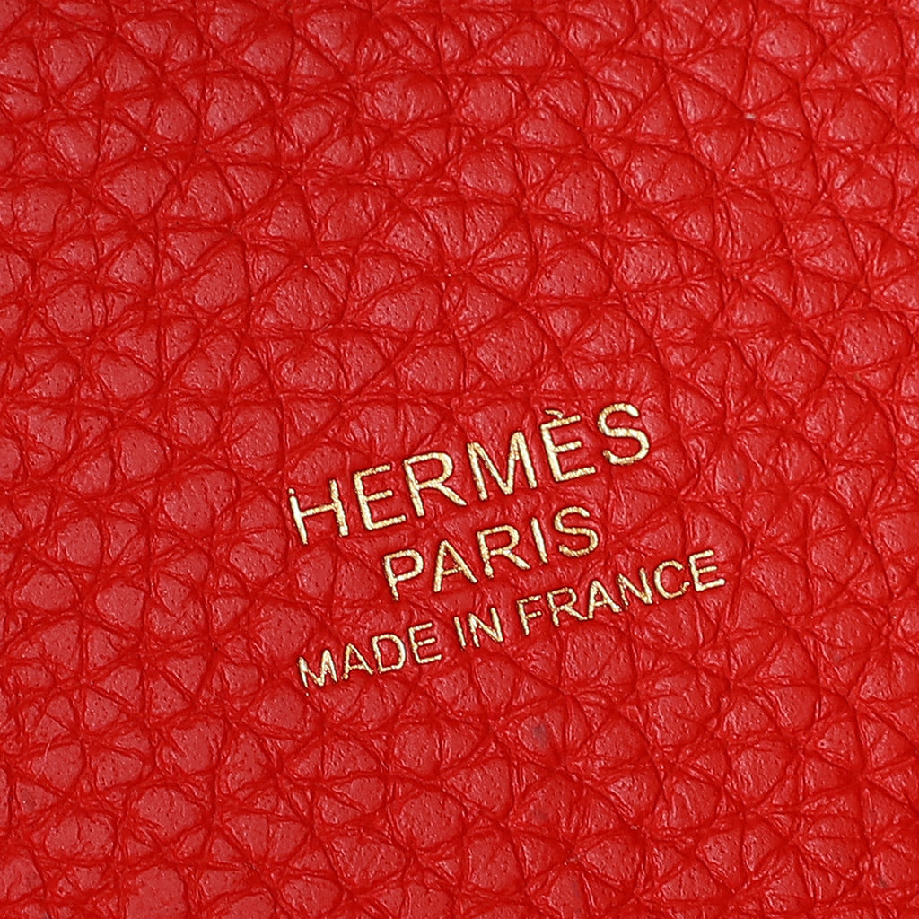 Hermes Rouge Casaque Picotin Lock 22 Bag