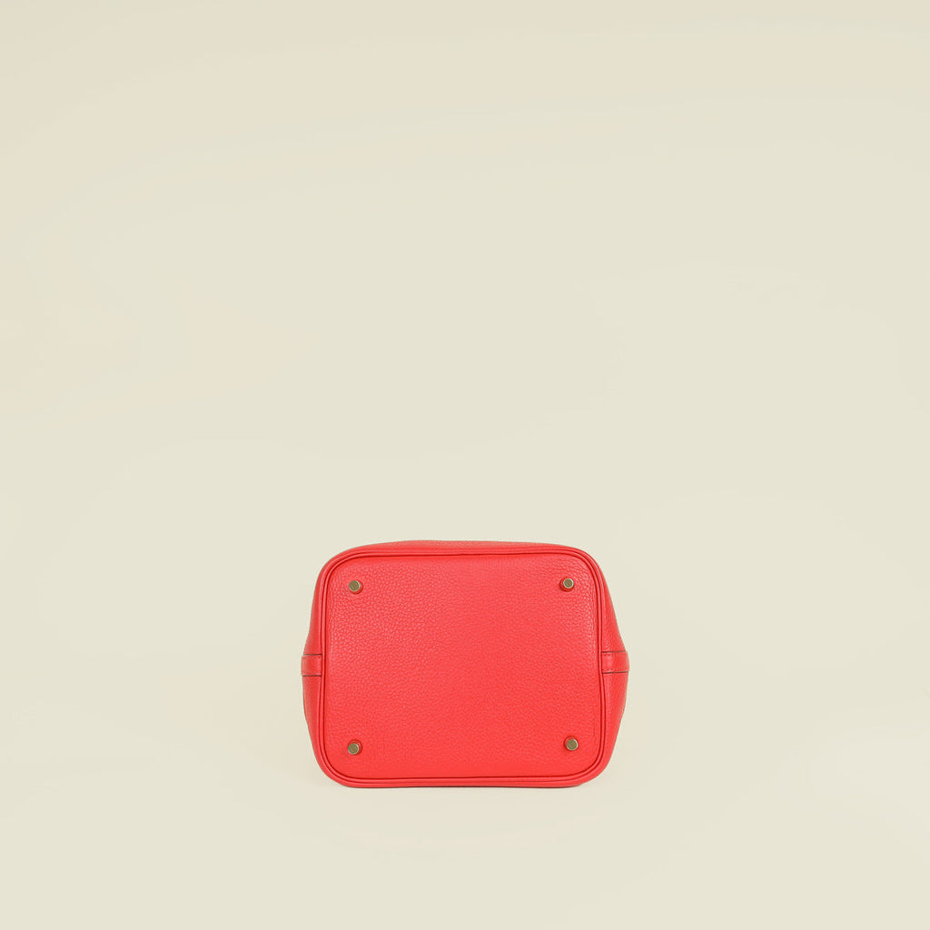 Hermes Rouge Casaque Picotin Lock 22 Bag