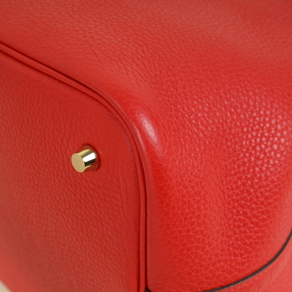 Hermes Rouge Casaque Picotin Lock 22 Bag