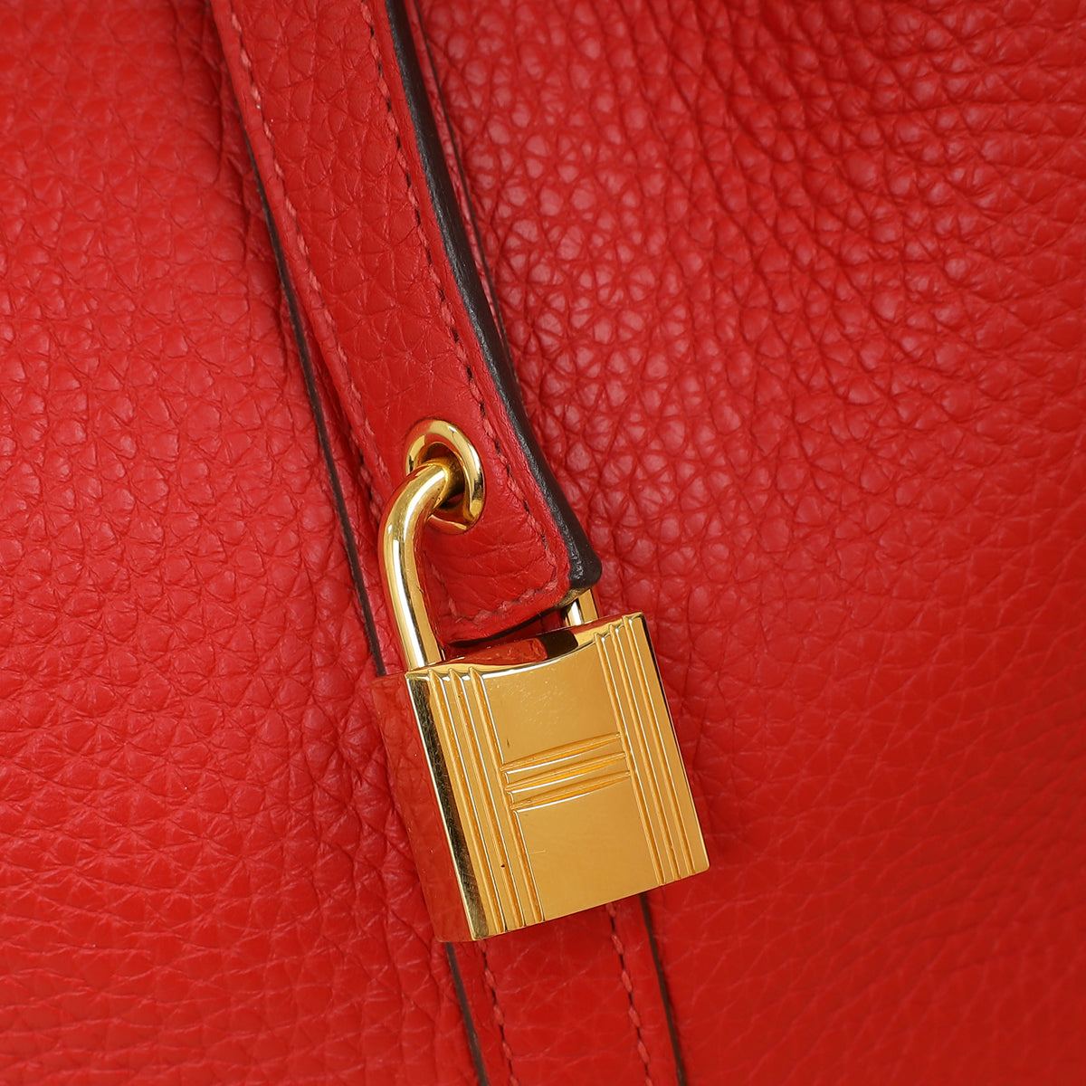 Hermes Rouge Casaque Picotin Lock 22 Bag