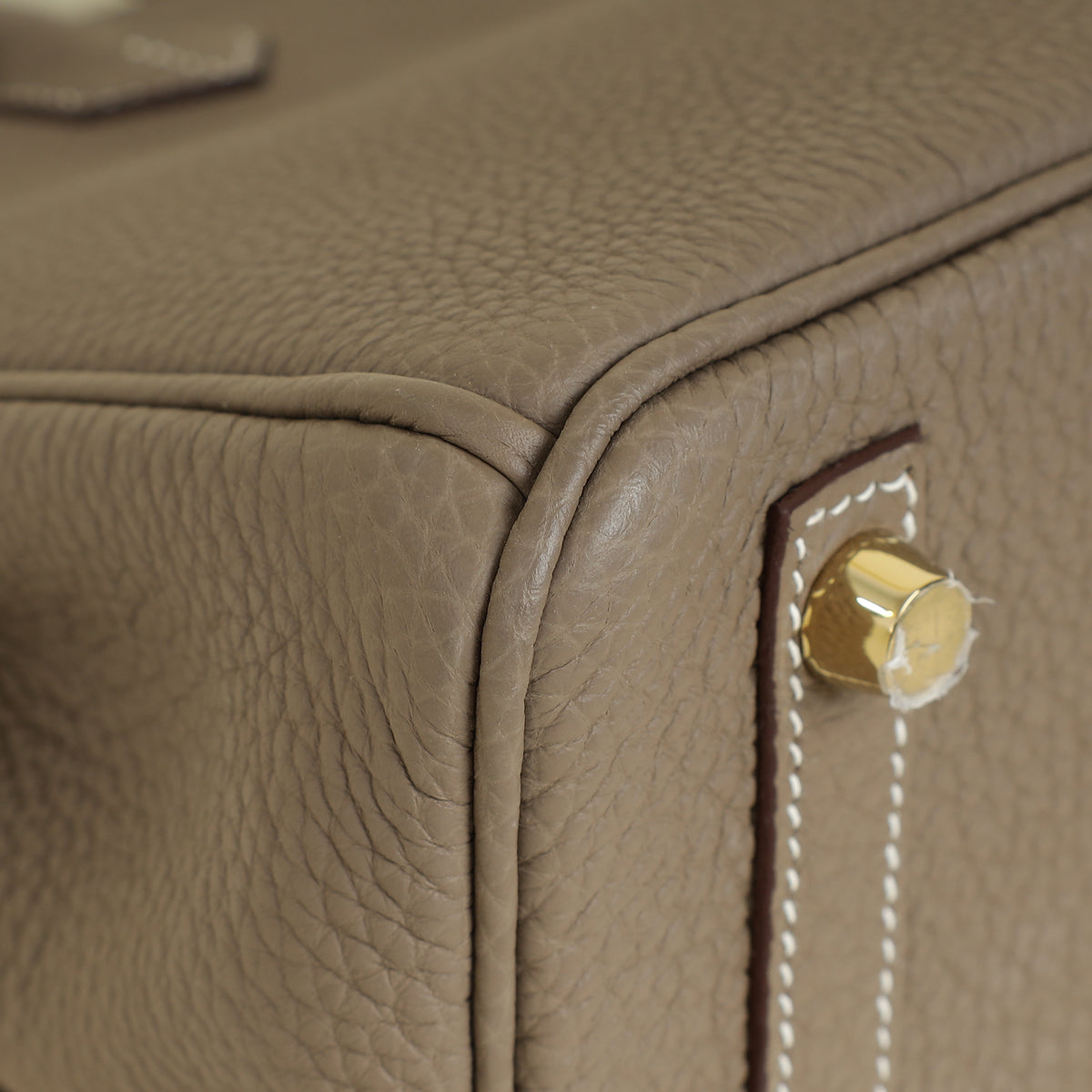Hermes Etoupe Retourne Birkin 25 Bag