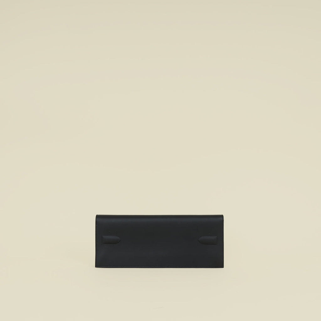 Hermes Noir Birkin Shadow Clutch