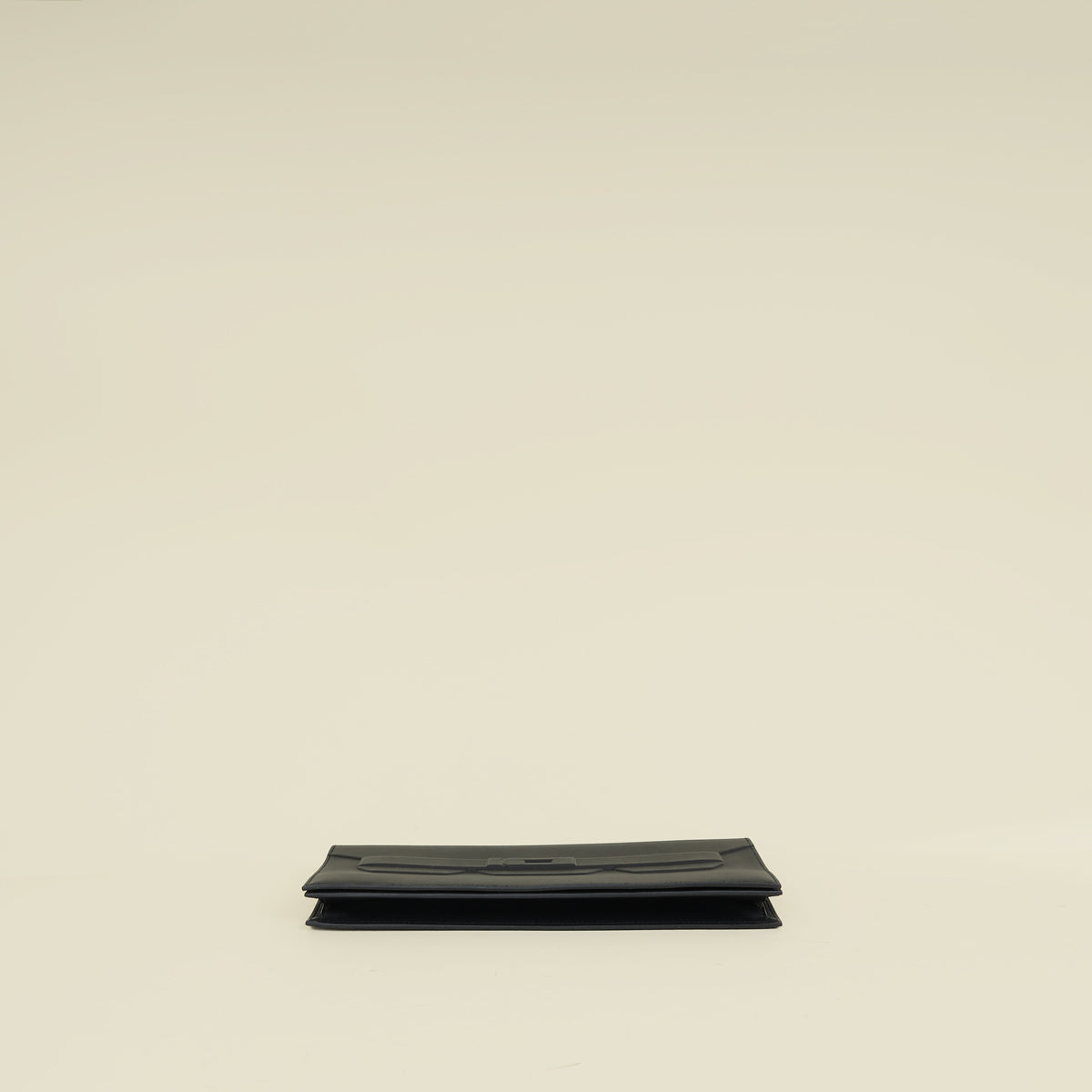 Hermes Noir Birkin Shadow Clutch