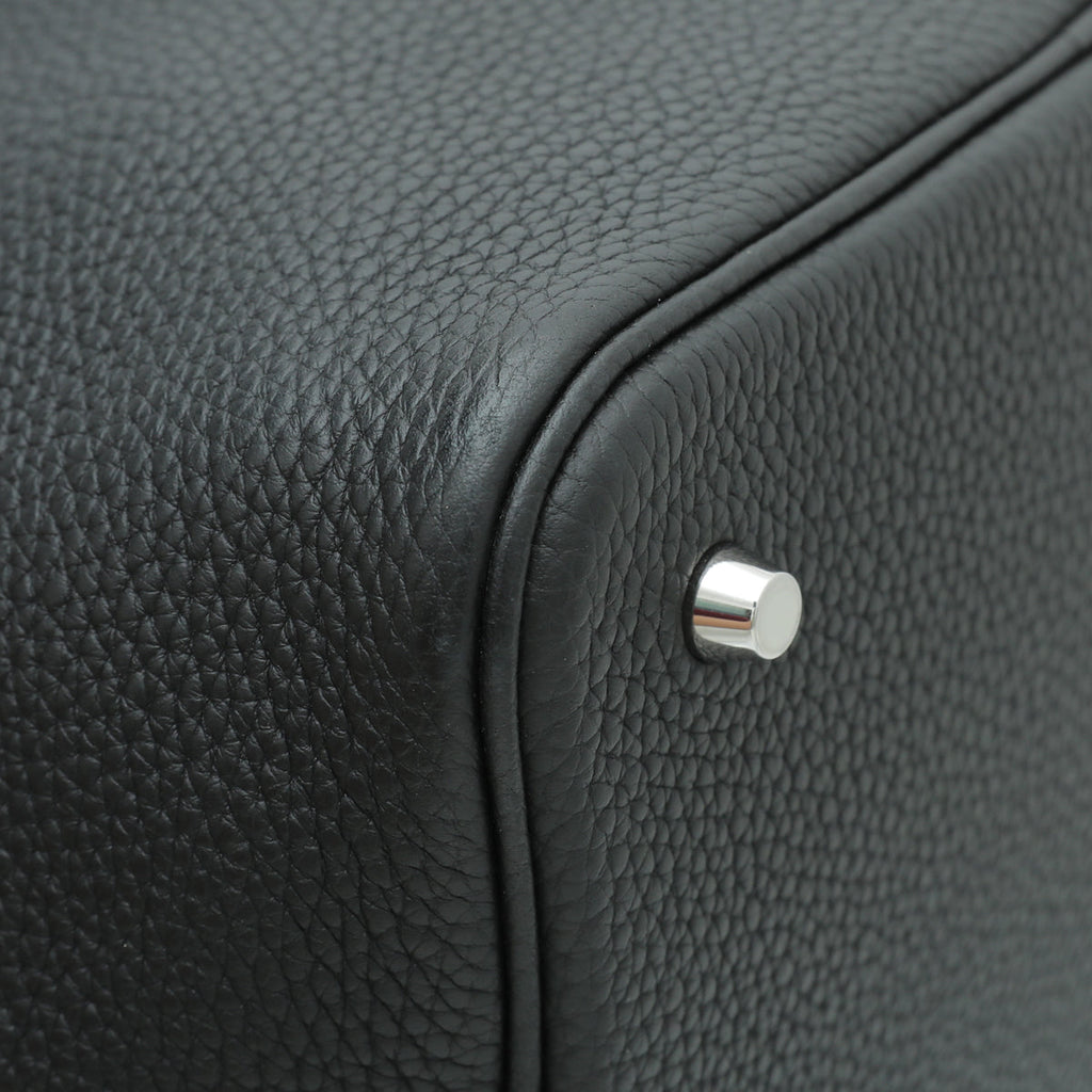 Hermes Noir Picotin Lock 22 Bag