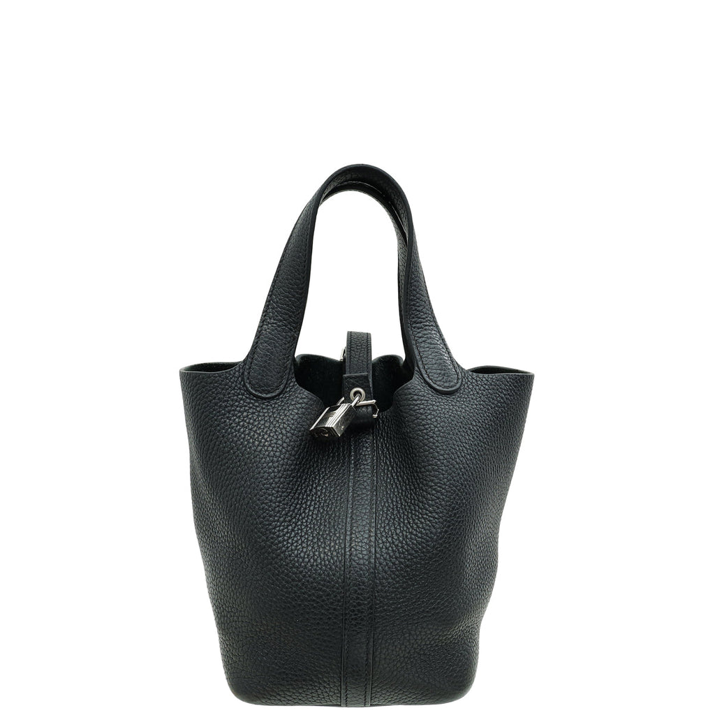Hermes Noir Picotin Lock 18 Bag